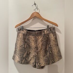 Alice + Olivia vegan leather shorts
